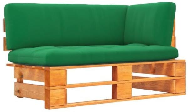 vidaXL Garten-Ecksofa aus Paletten Honigbraun Kiefernholz Imprägniert 3066594