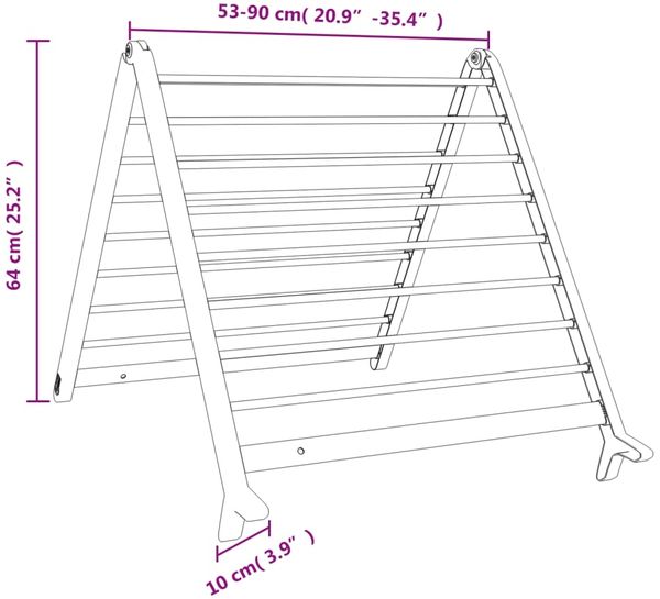 vidaXL Wäscheständer für Badewanne Ausziehbar 53-90 cm Aluminium 154602 Bild 8