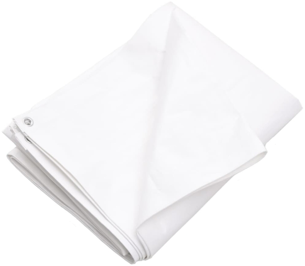 vidaXL Abdeckplane 260 g/m² 3x5 m Weiß HDPE 151596
