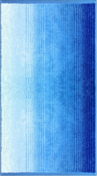 Handtücher Duschtücher - Farbverlauf Design - aus Bio Baumwolle Handtuch Colori, 70x140 cm,blau