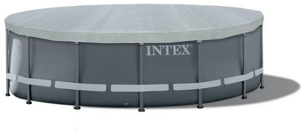 Intex Poolplane Deluxe rund, Polyethylen grau, 488/508 cm Bild 4