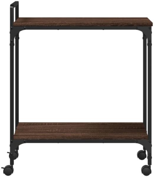 vidaXL Küchenwagen Braun Eichen-Optik 60,5x31x72,5 cm Holzwerkstoff 842370 Bild 3