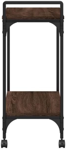 vidaXL Küchenwagen Braun Eichen-Optik 60,5x31x72,5 cm Holzwerkstoff 842370 Bild 4