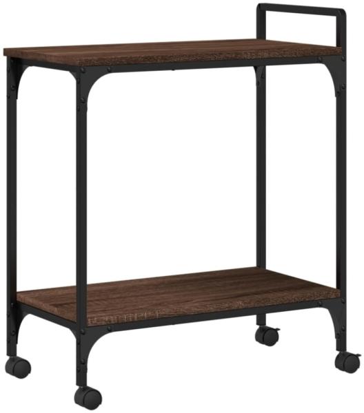 vidaXL Küchenwagen Braun Eichen-Optik 60,5x31x72,5 cm Holzwerkstoff 842370 Bild 12