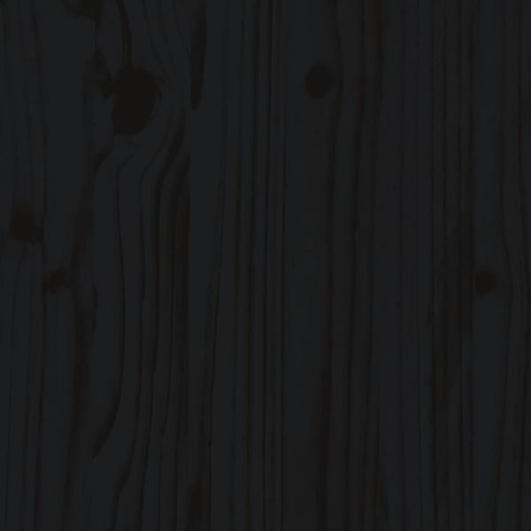 vidaXL Pflanzkübel Lattenzaun-Design Schwarz 60x30x30 cm Kiefernholz 832469 Bild 8