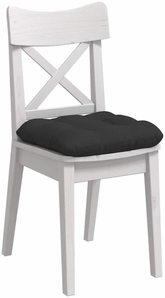 vidaXL Sitzkissen 4 pcs Schwarz 40 x 40 cm Mikrofaserstoff 42015092 Bild 2