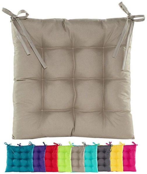JACK Stuhlkissen JACK Outdoor 38x38 cm Sitzkissen Lounge Kissen Sitzkissen Wasserfest, mit Lotus Effekt, robust, strapazierfähig, für Innen & Außen