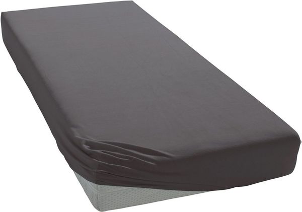 Janine Mako-Jersey Spannbetttuch Spannbettlaken 100% naturreine Baumwolle 90-100cm x 190-200cm 78 titan