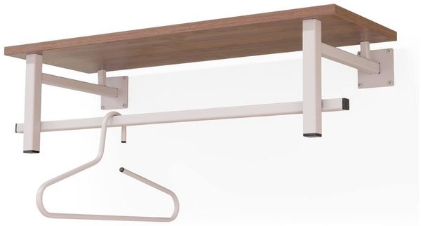 Wandgarderobe SIMPLON Stahlrohr Silky Taupe pulverbeschichtet, Spinder