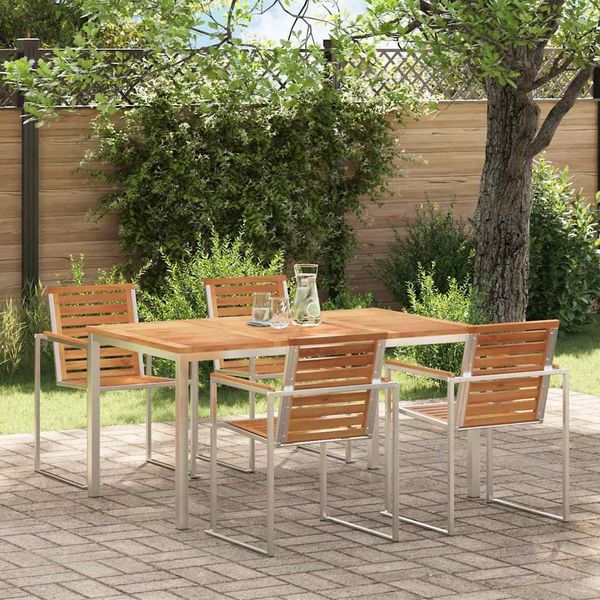 Esstisch, Gartentische Braun 150 x 90 x 75 cm Massivholz Teak