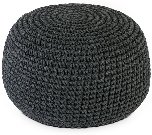 Amagohome Sitzhocker Bodenkissen Pouf Ø55 H37 Mohar Sitzhocker Sitzpouf waschbar nachfüllba, Bezug abnehmbar u. bei 30° Feinwäsche waschbar!