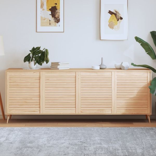 vidaXL Schranktüren Lamellen-Design 4 Stk. 69x59,4 cm Massivholz 151132