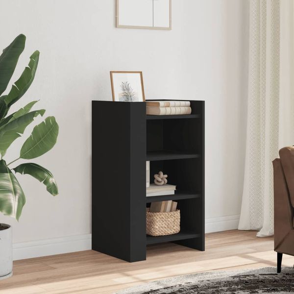 vidaXL Sideboard Schwarz 45x35x75 cm Holzwerkstoff 848382