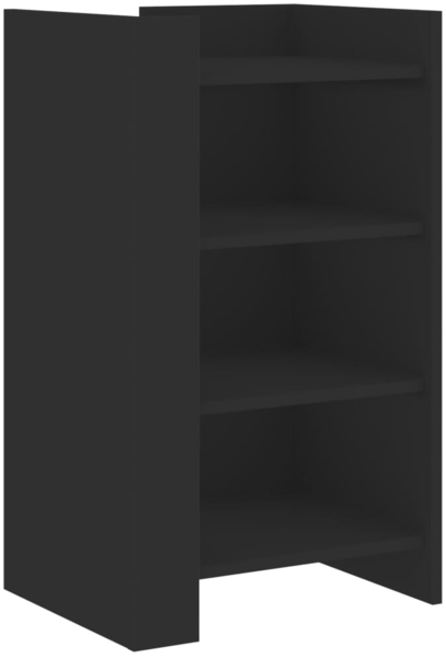 vidaXL Sideboard Schwarz 45x35x75 cm Holzwerkstoff 848382