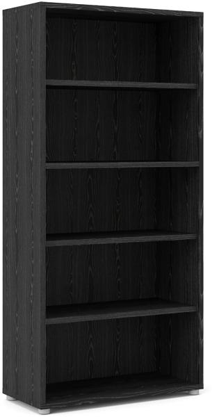 Regal Prisme Ablageregal Aktenschrank Bücherregal Standregal schwarz Esche Dekor