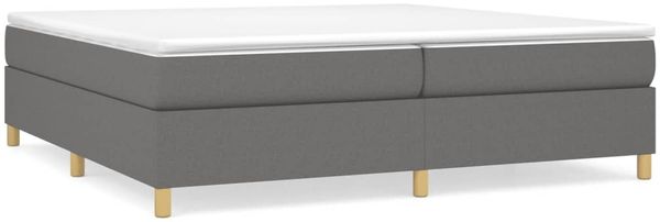 Boxspringbett Dunkelgrau 200x200 cm Stoff [3120986] Bild 2