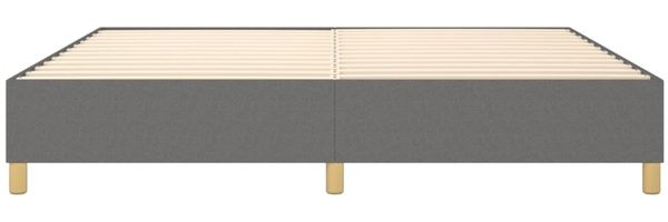 Boxspringbett Dunkelgrau 200x200 cm Stoff [3120986] Bild 5