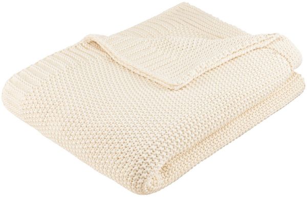 Wohndecke Phelon, OTTO home, 100% Baumwolle, Trendiges Strickmuster, 130 × 170 cm, 540 g/m², weich