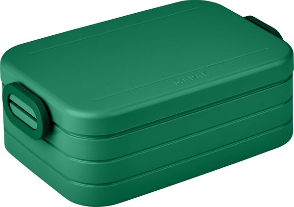 Mepal - Bento Lunchbox Take A Break Midi - Brotdose mit Bento-Box - Meal Prep Box für Sandwiches, Kleine Snacks & Reste - Snack & Mittagessen - Essensbox mit Fächern - 900 ml - Vivid Green Bild 2