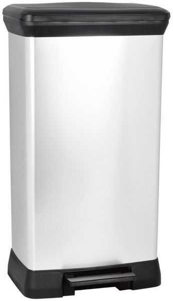 curver Mülleimer 50,0 l silbermetallic