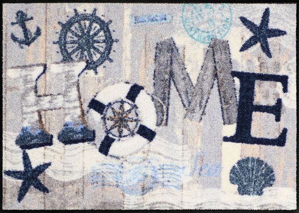 Salonloewe Fußmatte Fußmatte "Home Maritim", eckig, Höhe: 7 mm, Motiv