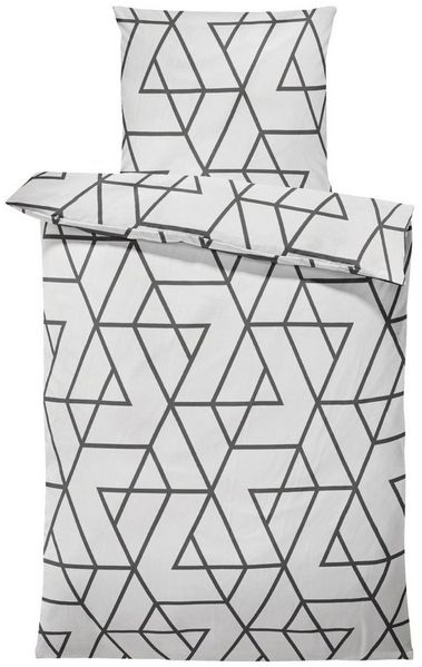 One Home Bettwäsche Geometrisch, Mikrofaser, 2 teilig, Grafisch und modern Übergröße