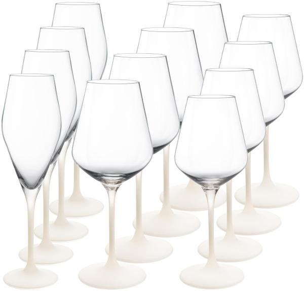 Villeroy & Boch Manufacture Rock Blanc Wein- und Sektgläser Set 12-teilig