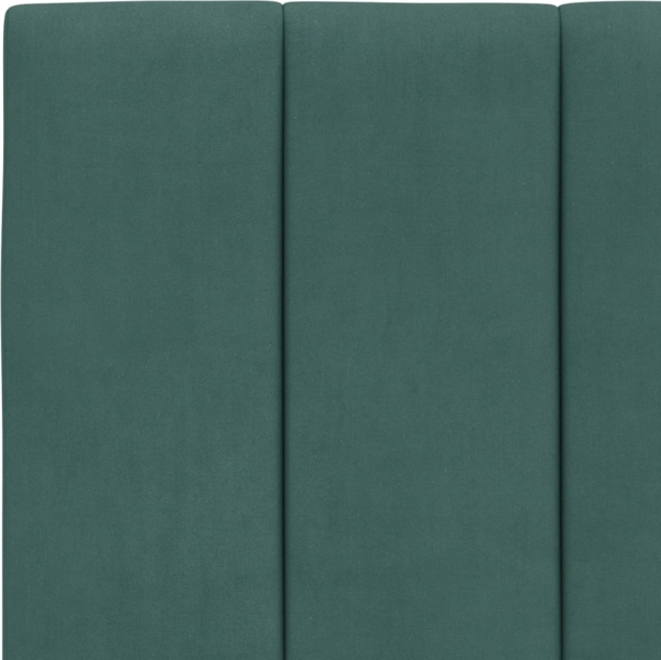 vidaXL Bettgestell mit LED ohne Matratze "Hanko" Dunkelgrün 90x200 cm Samt 3213760 Bild 10