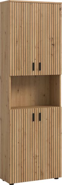 Badschrank B/H/T: 60x192x30 cm in Artisan Oak Nachbildung und --