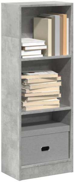 vidaXL Bücherregal Betongrau 40x24x109 cm Holzwerkstoff 857777