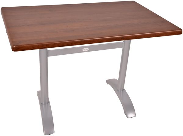 Bistrotisch ACHE 110x70cm Rechteckig Dunkelbraun Holz | Cafétisch Bartisch Gartentisch Outdoor-Esstisch