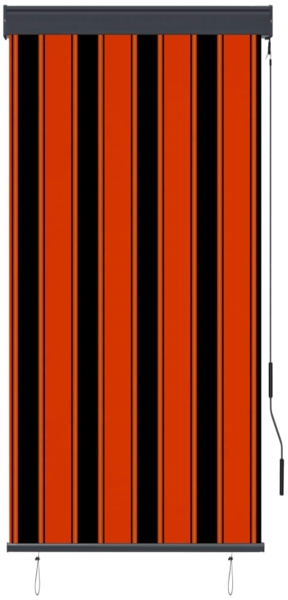 vidaXL Außenrollo 80 x 250 cm Orange und Braun 145954
