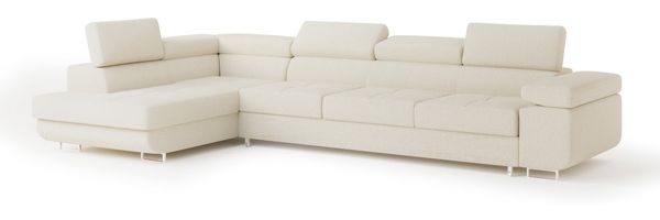 Masseno Ecksofa VICENTE mit Schlaffunktion L-Form, Sofa mit Bettkasten
