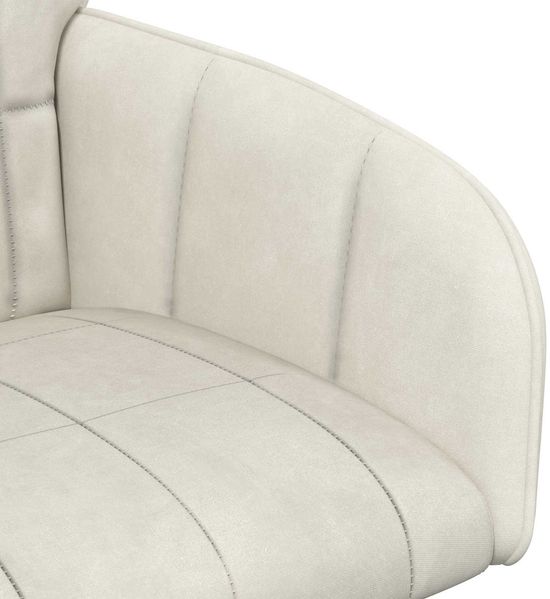 vidaXL Esszimmerstühle 4 pcs Samt (V) Creme 57 x 50 x 85 cm 3428171 Bild 6