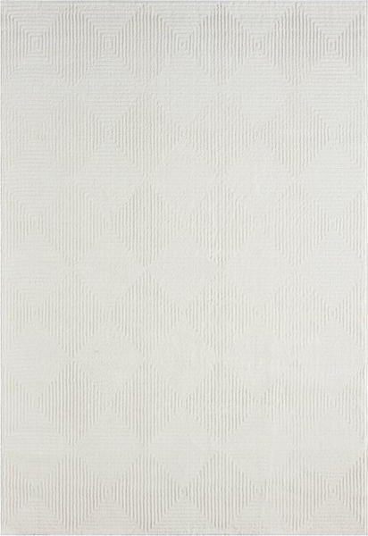 Vimoda Designteppich Wohnzimmer Boho Design 3D Raute Hoch-Tief-Effekt, Rechteckig, Höhe: 11 mm, Teppich 3D kariert für Esszimmer, Flur & Schlafzimmer Bild 4