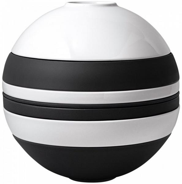 Villeroy und Boch La Boule Geschirrset 2 Personen Iconic black and white