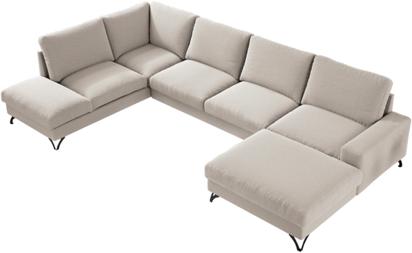 Wohnlandschaft Oddo U (Farbe: Verita 03, Seite: Rechts - L3F+L2F+R1F) Bild 2