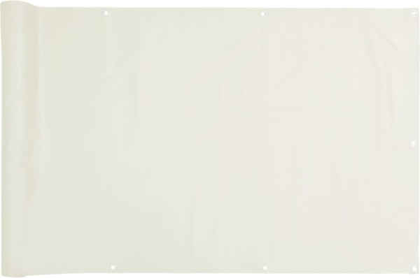 vidaXL Balkon-Sichtschutz Weiß 400x120 cm PVC 4005509