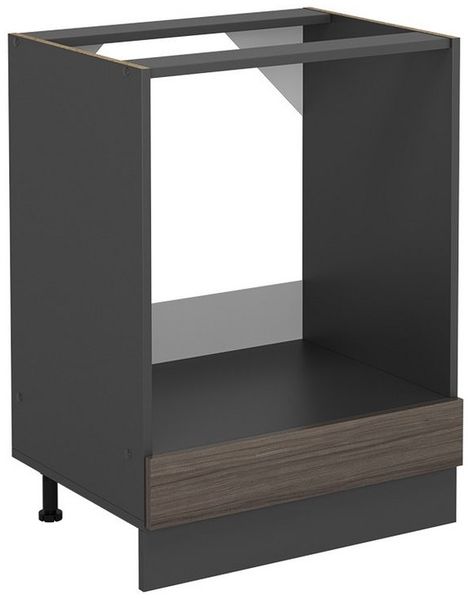 Herdumbauschrank R-Line Edelgrau 60 cm ohne Arbeitsplatte Vicco