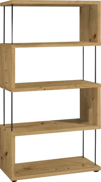 Standregal >Drum< in Asteiche - 66x126x33cm (BxHxT)