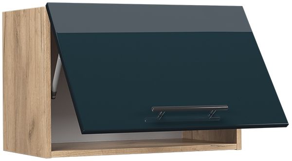 Hängeschrank Fame-Line Dunkelblau Hochglanz 60 cm Flach Vicco Bild 4