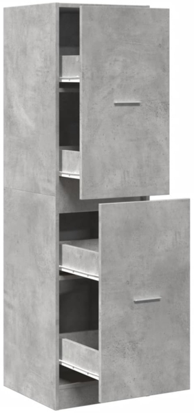 vidaXL Apothekerschrank Betongrau 40x41x144,5 cm Holzwerkstoff 3309639