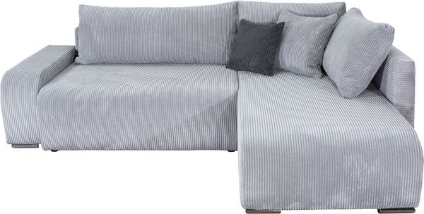 COLLECTION AB Ecksofa Poppy L-Form, B: 227 cm, Bettfunktion, Bettkasten & 1 Zierkissen
