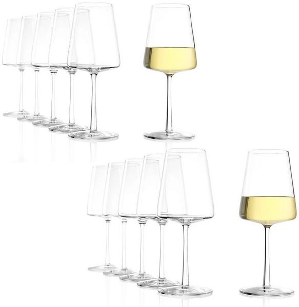 Stölzle Weinglas Stölzle Lausitz Power Weißweinkelch 12er Set, Glas