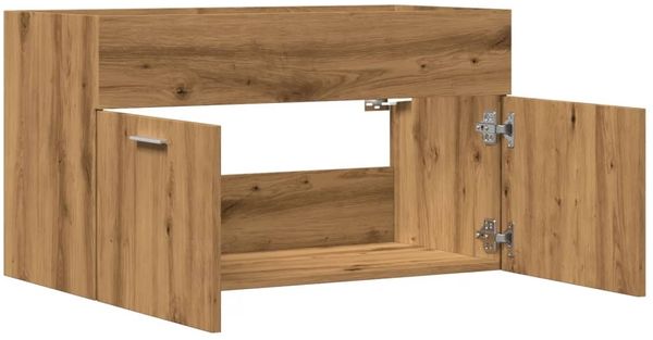 vidaXL Waschbeckenunterschrank Artisan-Eiche 90x38,5x46 Holzwerkstoff 856216 Bild 7
