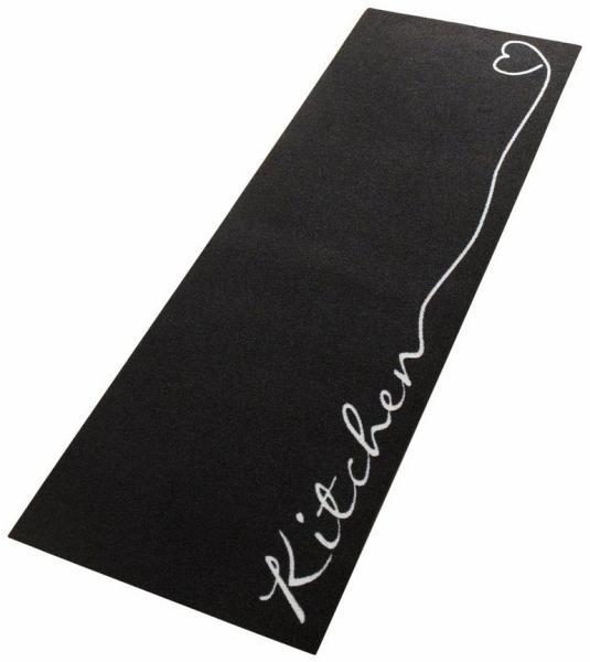 Kurzflor Küchenläufer Kitchen Schwarz