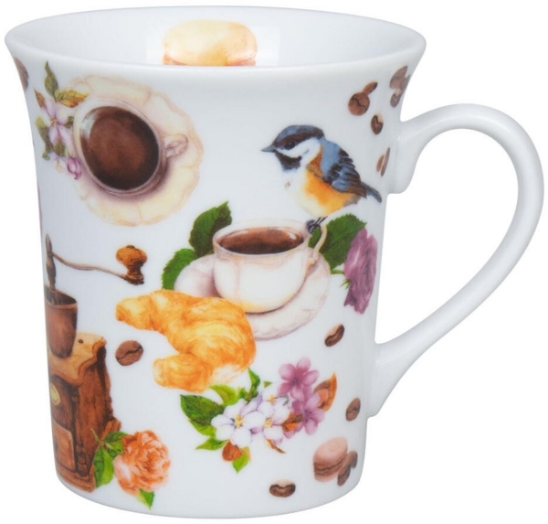 KÖNITZ BECHER COFFEE BIRDS 410 ml, Porzellan