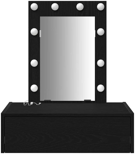 vidaXL Schminktisch mit Speicher Schwarz 60 x 40 x 70 cm Holzwerkstoff 865218 Bild 5