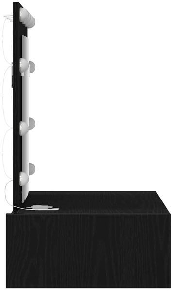 vidaXL Schminktisch mit Speicher Schwarz 60 x 40 x 70 cm Holzwerkstoff 865218 Bild 6