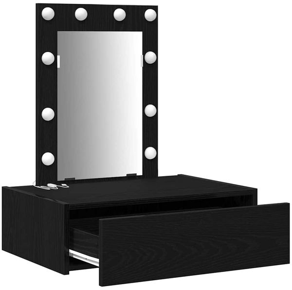 vidaXL Schminktisch mit Speicher Schwarz 60 x 40 x 70 cm Holzwerkstoff 865218 Bild 4